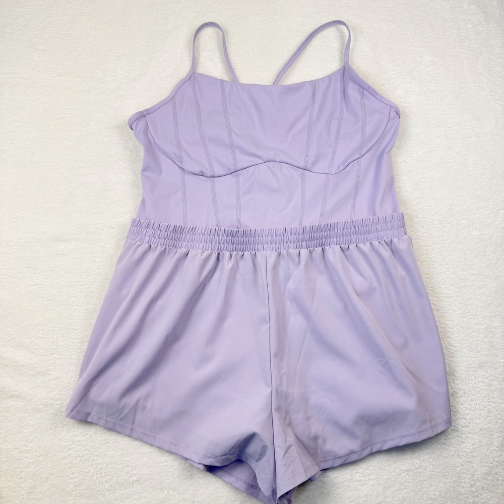 PINK Victoria's Secret Ultimate Runsie Romper Womens XXL Light Purple